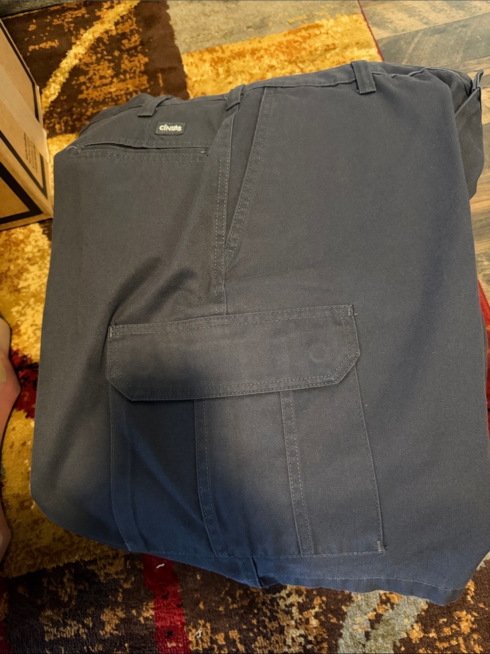 Cintas Men's Gray Cargo Shorts with Utility Pocket